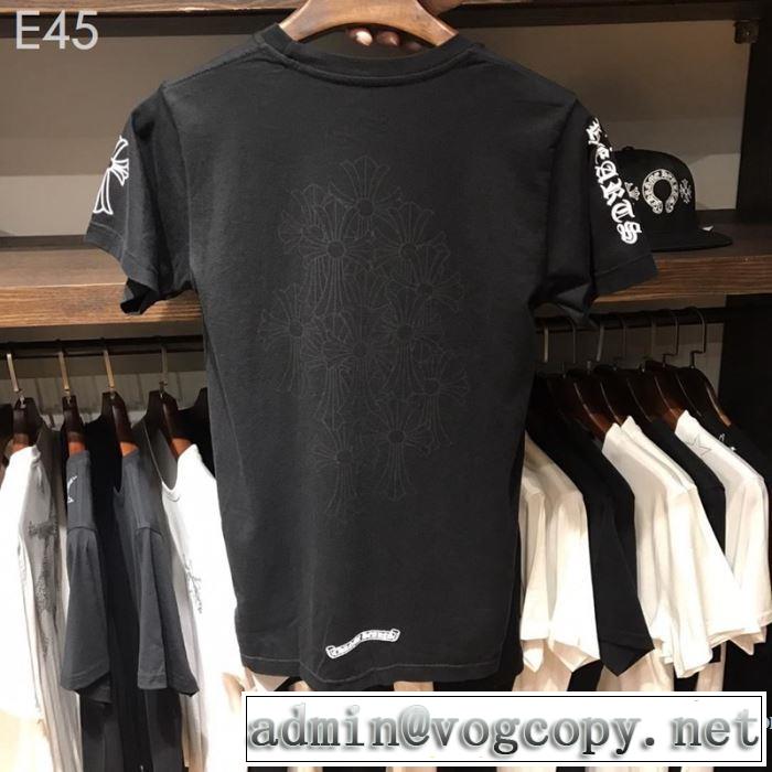 男女兼用 2色可選   クロムハーツ CHROME HEARTS 半袖Tシャツ 2019年最新ファッション 夏先に大活躍する