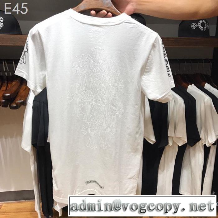 男女兼用 2色可選   クロムハーツ CHROME HEARTS 半袖Tシャツ 2019年最新ファッション 夏先に大活躍する