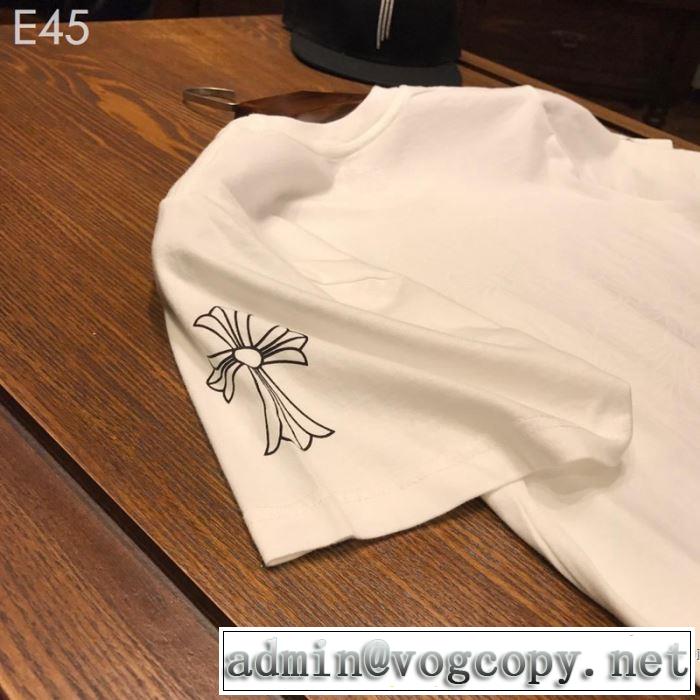 男女兼用 2色可選   クロムハーツ CHROME HEARTS 半袖Tシャツ 2019年最新ファッション 夏先に大活躍する