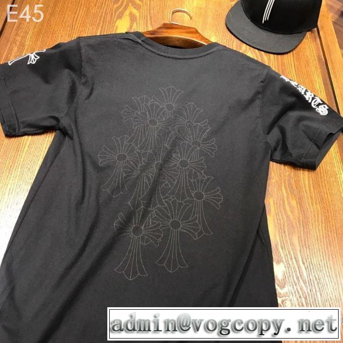 男女兼用 2色可選   クロムハーツ CHROME HEARTS 半袖Tシャツ 2019年最新ファッション 夏先に大活躍する