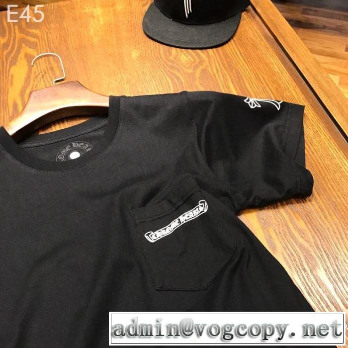男女兼用 2色可選   クロムハーツ CHROME HEARTS 半袖Tシャツ 2019年最新ファッション 夏先に大活躍する