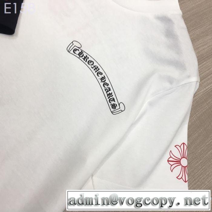 クロムハーツ CHROME HEARTS 半袖Tシャツ 2色可選 男女兼用 夏っぽさ新作アイテム 2019春夏のトレンド新商品