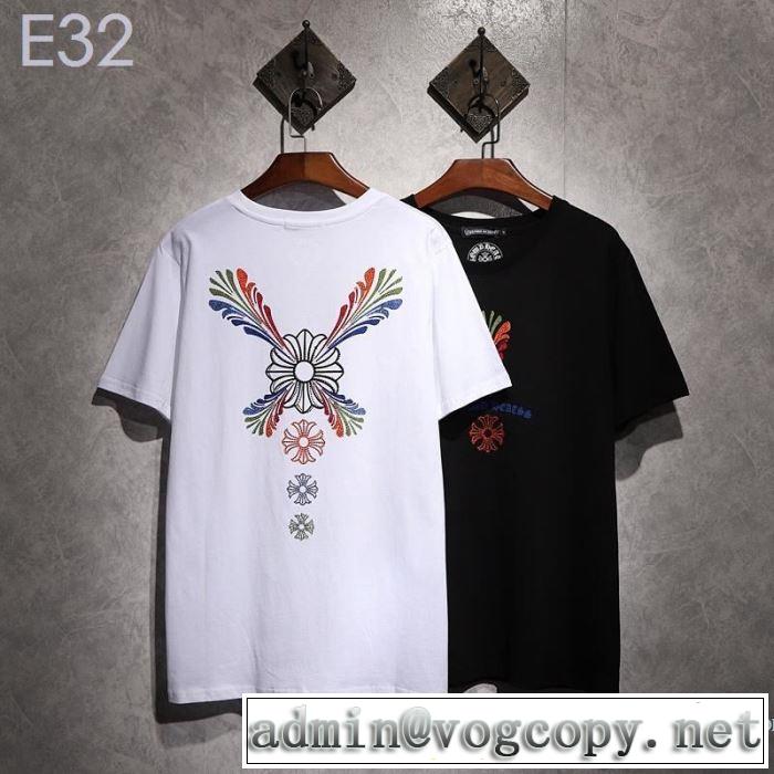 夏にぴったり限定アイテム クロムハーツ CHROME HEARTS 半袖Tシャツ 2色可選 男女兼用 2019夏ファション新品