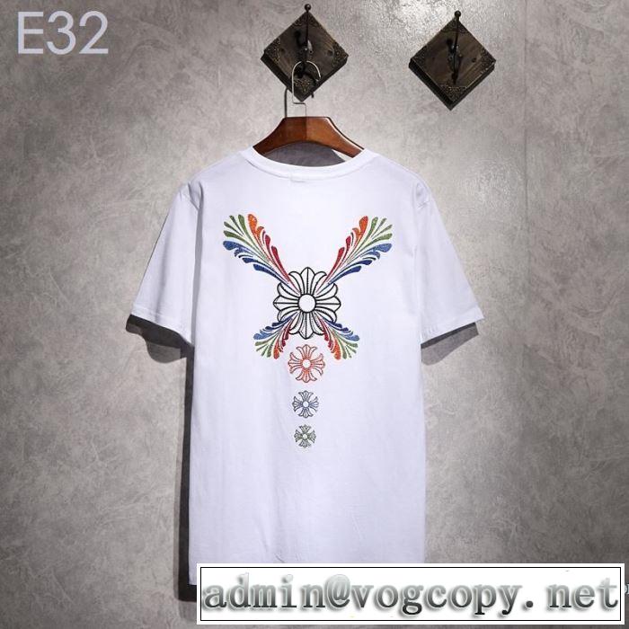 夏にぴったり限定アイテム クロムハーツ CHROME HEARTS 半袖Tシャツ 2色可選 男女兼用 2019夏ファション新品