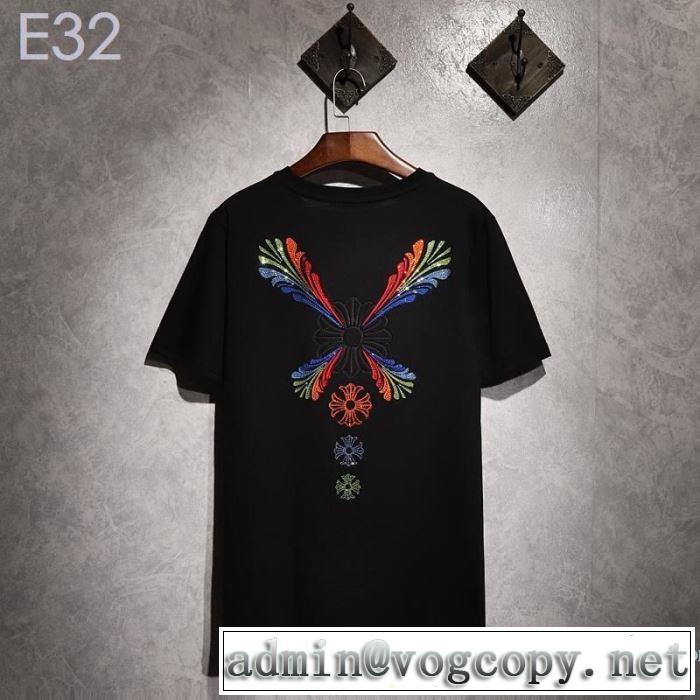 夏にぴったり限定アイテム クロムハーツ CHROME HEARTS 半袖Tシャツ 2色可選 男女兼用 2019夏ファション新品