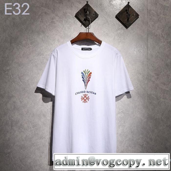 夏にぴったり限定アイテム クロムハーツ CHROME HEARTS 半袖Tシャツ 2色可選 男女兼用 2019夏ファション新品