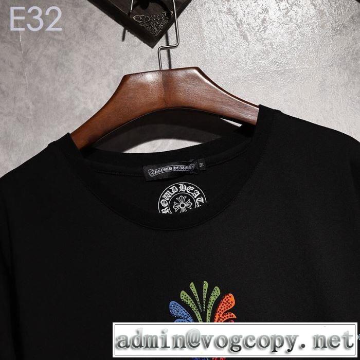 夏にぴったり限定アイテム クロムハーツ CHROME HEARTS 半袖Tシャツ 2色可選 男女兼用 2019夏ファション新品