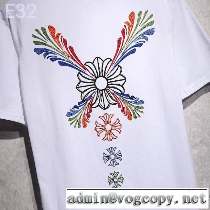 夏にぴったり限定アイテム クロムハーツ CHROME HEARTS 半袖Tシャツ 2色可選 男女兼用 2019夏ファション新品