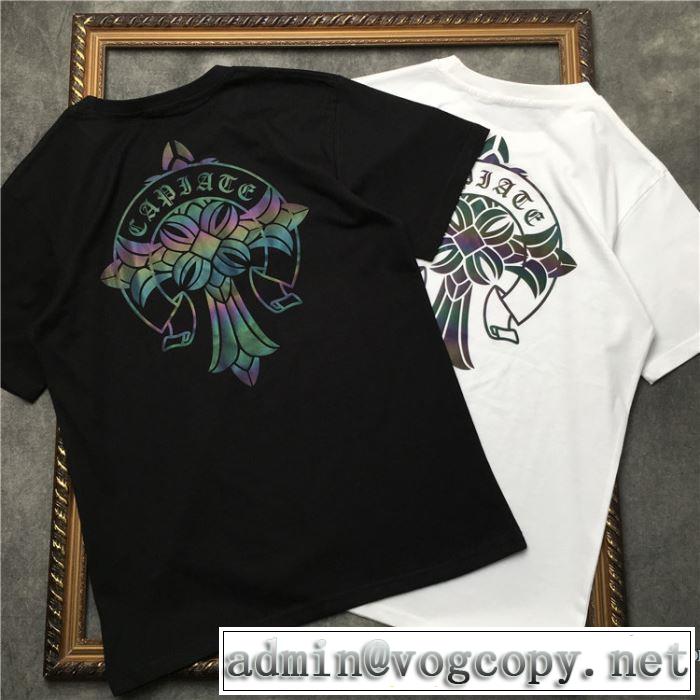 2色可選 男女兼用 【2019春夏】最新コレクション 今っぽく新作アイテム クロムハーツ CHROME HEARTS 半袖Tシャツ