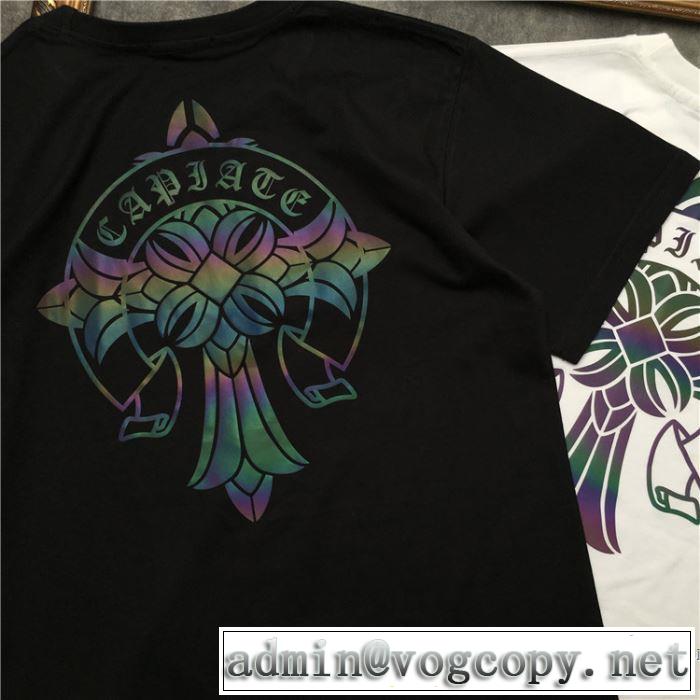 2色可選 男女兼用 【2019春夏】最新コレクション 今っぽく新作アイテム クロムハーツ CHROME HEARTS 半袖Tシャツ
