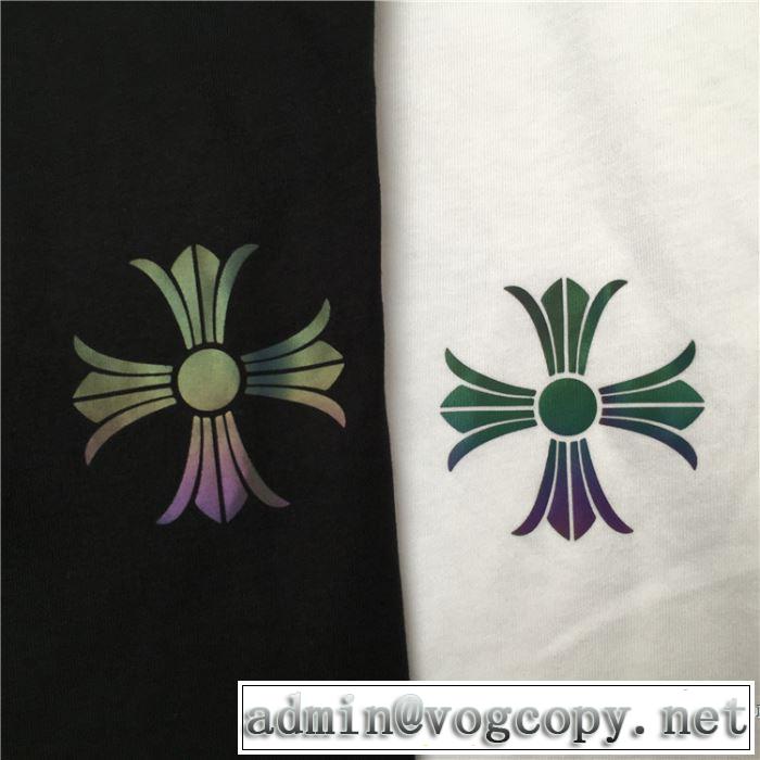 2色可選 男女兼用 【2019春夏】最新コレクション 今っぽく新作アイテム クロムハーツ CHROME HEARTS 半袖Tシャツ