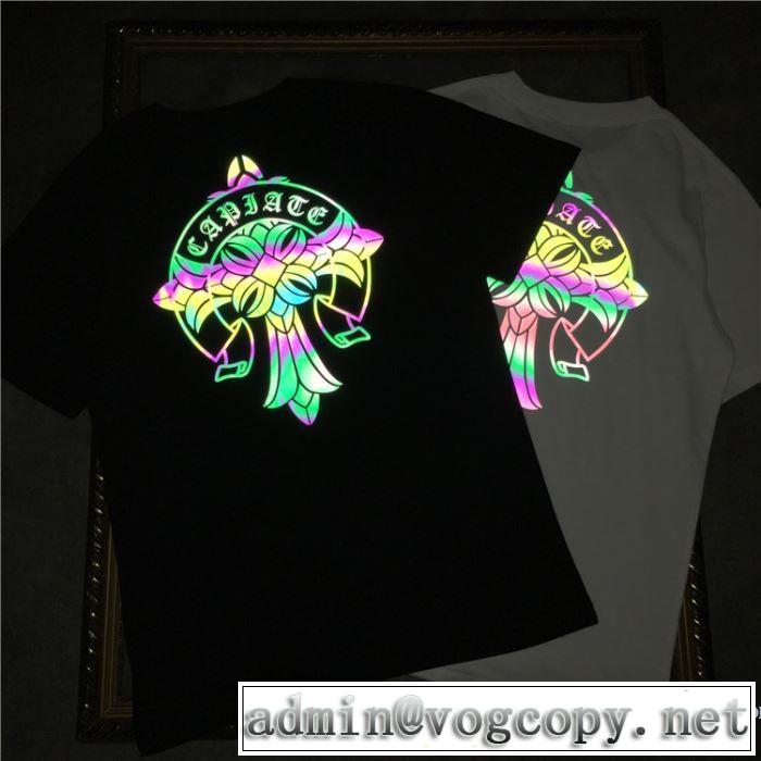 2色可選 男女兼用 【2019春夏】最新コレクション 今っぽく新作アイテム クロムハーツ CHROME HEARTS 半袖Tシャツ