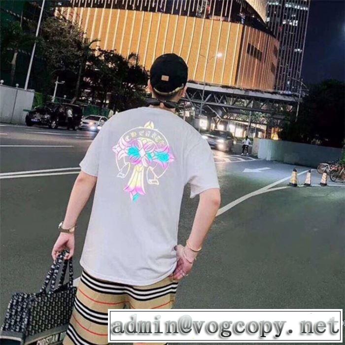 2色可選 男女兼用 【2019春夏】最新コレクション 今っぽく新作アイテム クロムハーツ CHROME HEARTS 半袖Tシャツ