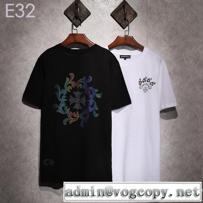クロムハーツ CHROME HEARTS 半袖Tシャツ 2色可選 男女兼用 2019年最新ファッション 今期のトレンド定番アイテム