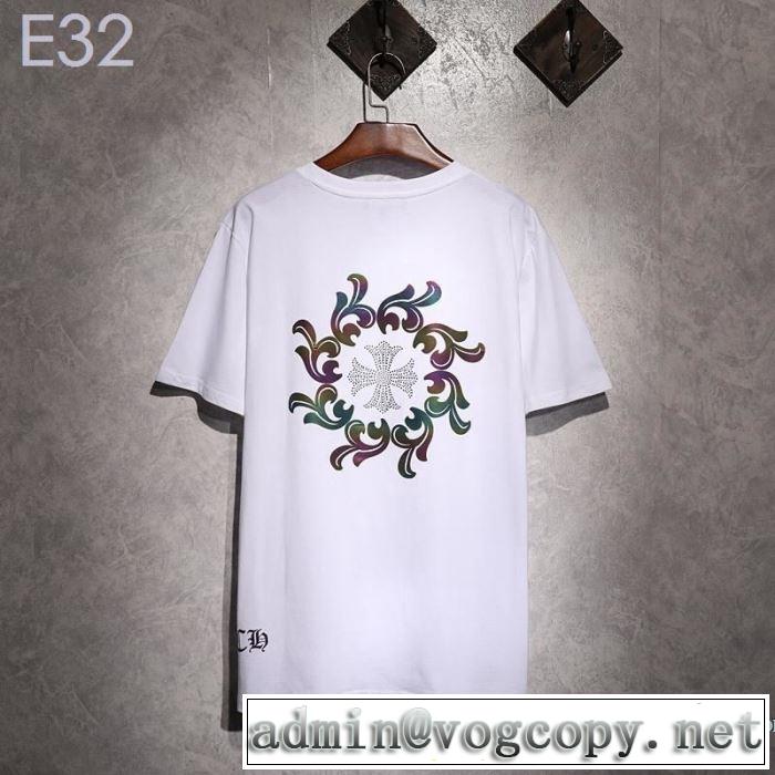 クロムハーツ CHROME HEARTS 半袖Tシャツ 2色可選 男女兼用 2019年最新ファッション 今期のトレンド定番アイテム