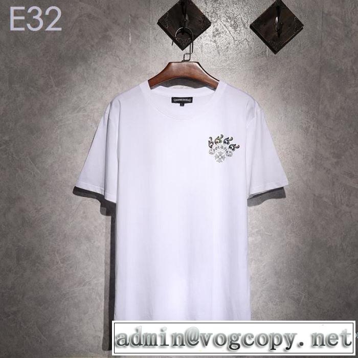 クロムハーツ CHROME HEARTS 半袖Tシャツ 2色可選 男女兼用 2019年最新ファッション 今期のトレンド定番アイテム