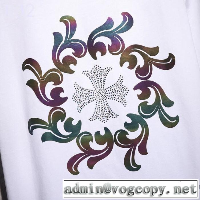 クロムハーツ CHROME HEARTS 半袖Tシャツ 2色可選 男女兼用 2019年最新ファッション 今期のトレンド定番アイテム