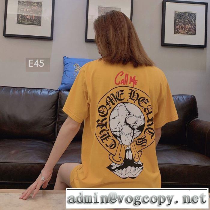 2019年春夏シーズンの人気 最新のトレンドブランド人気的 クロムハーツ CHROME HEARTS 半袖Tシャツ 男女兼用