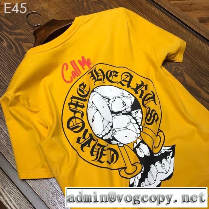2019年春夏シーズンの人気 最新のトレンドブランド人気的 クロムハーツ CHROME HEARTS 半袖Tシャツ 男女兼用