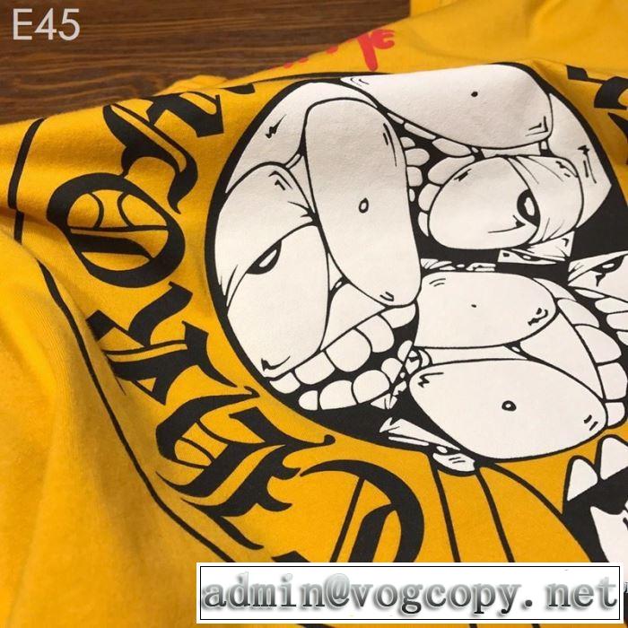 2019年春夏シーズンの人気 最新のトレンドブランド人気的 クロムハーツ CHROME HEARTS 半袖Tシャツ 男女兼用