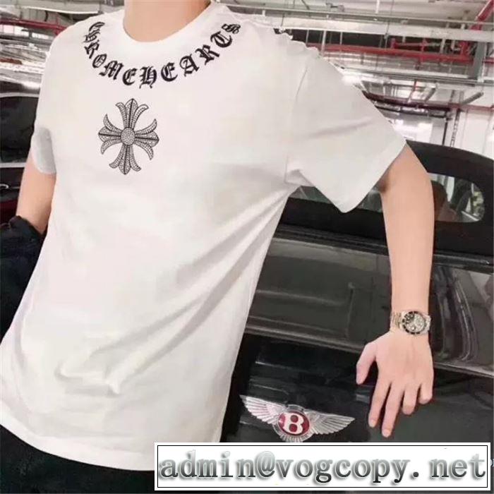 クロムハーツ CHROME HEARTS 半袖Tシャツ 2色可選 男女兼用 春夏らしい爽やかさ 2019春夏人気トレンドアイテム