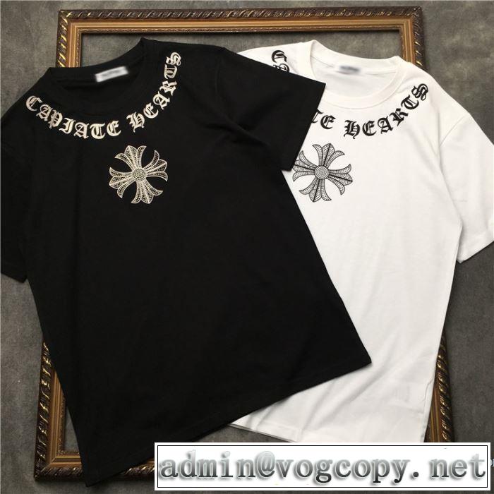 クロムハーツ CHROME HEARTS 半袖Tシャツ 2色可選 男女兼用 春夏らしい爽やかさ 2019春夏人気トレンドアイテム