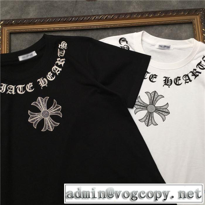 クロムハーツ CHROME HEARTS 半袖Tシャツ 2色可選 男女兼用 春夏らしい爽やかさ 2019春夏人気トレンドアイテム