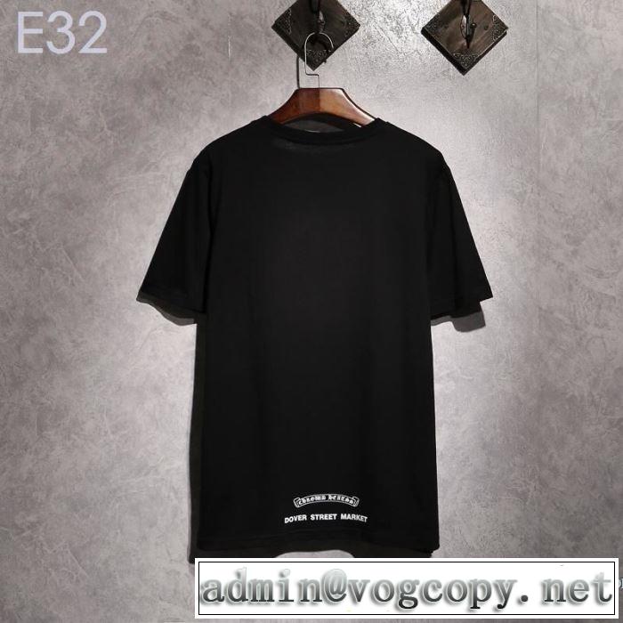 春夏シンプルファッションでOK！ 2019SSのトレンド商品 クロムハーツ CHROME HEARTS 半袖Tシャツ 2色可選 男女兼用