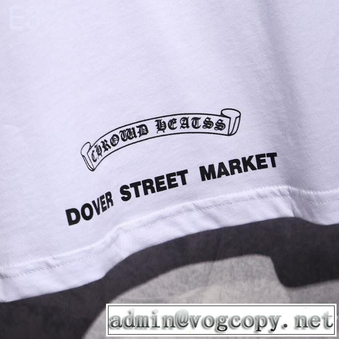 春夏シンプルファッションでOK！ 2019SSのトレンド商品 クロムハーツ CHROME HEARTS 半袖Tシャツ 2色可選 男女兼用