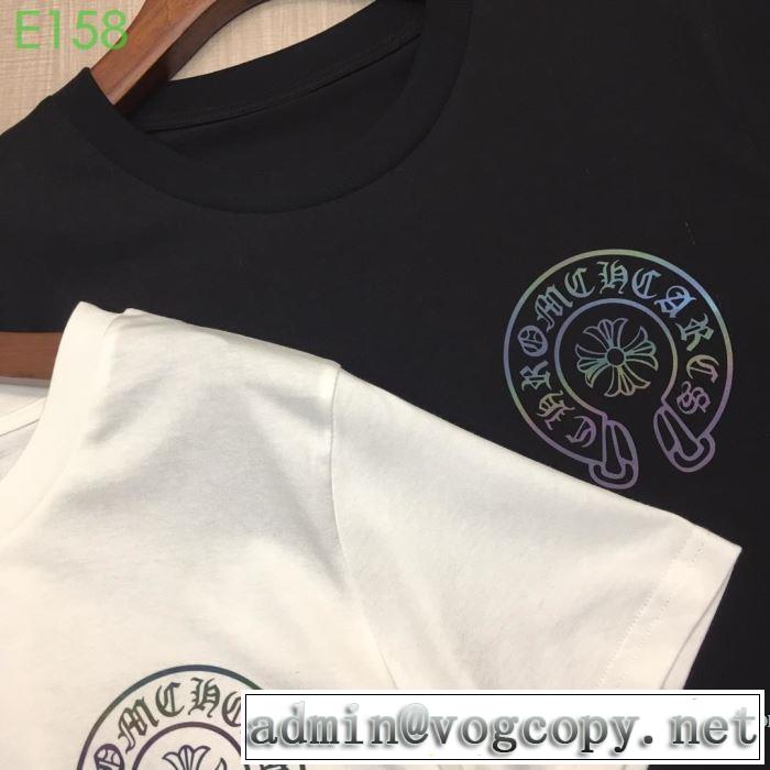 男女兼用 2色可選 【2019春夏】最新コレクション 今季のトレンド人気新作 クロムハーツ CHROME HEARTS 半袖Tシャツ