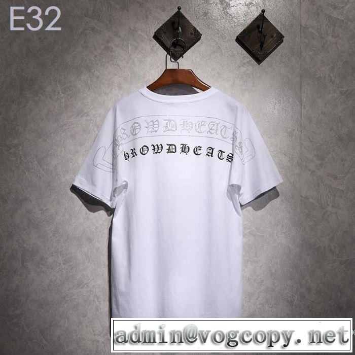 2019春夏トレンドアイテム すっきりした印象に クロムハーツ CHROME HEARTS 半袖Tシャツ 2色可選 男女兼用