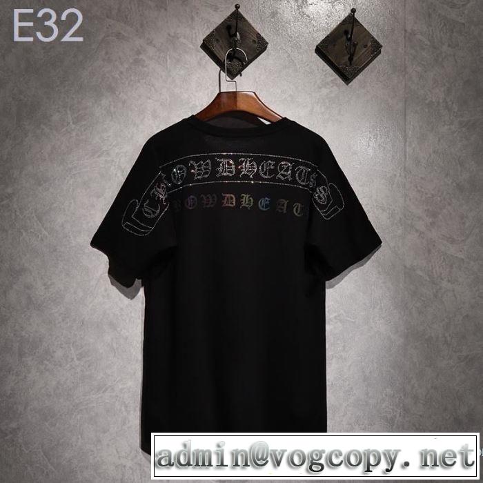 2019春夏トレンドアイテム すっきりした印象に クロムハーツ CHROME HEARTS 半袖Tシャツ 2色可選 男女兼用