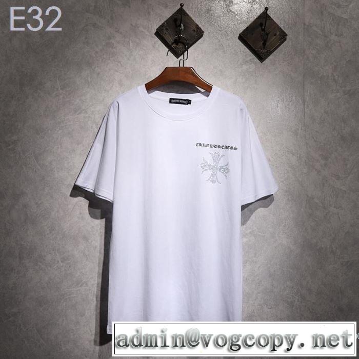 2019春夏トレンドアイテム すっきりした印象に クロムハーツ CHROME HEARTS 半袖Tシャツ 2色可選 男女兼用