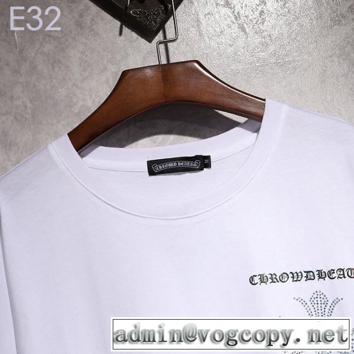 2019春夏トレンドアイテム すっきりした印象に クロムハーツ CHROME HEARTS 半袖Tシャツ 2色可選 男女兼用