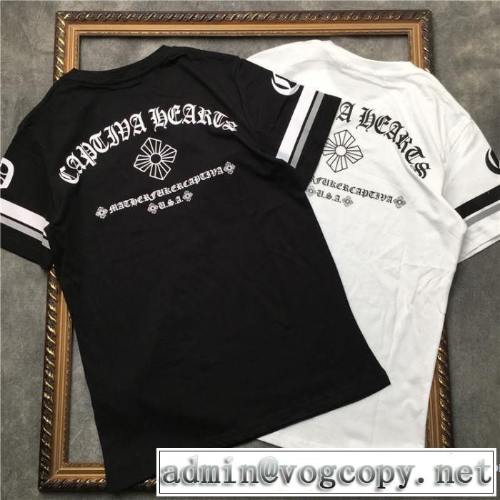 2色可選 男女兼用 クロムハーツ CHROME HEARTS 半袖Tシャツ  《2019年》今、注目のストリート この夏は注目新作
