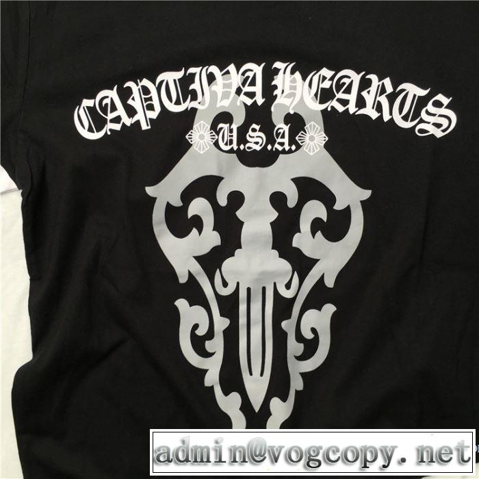2色可選 男女兼用 クロムハーツ CHROME HEARTS 半袖Tシャツ  《2019年》今、注目のストリート この夏は注目新作