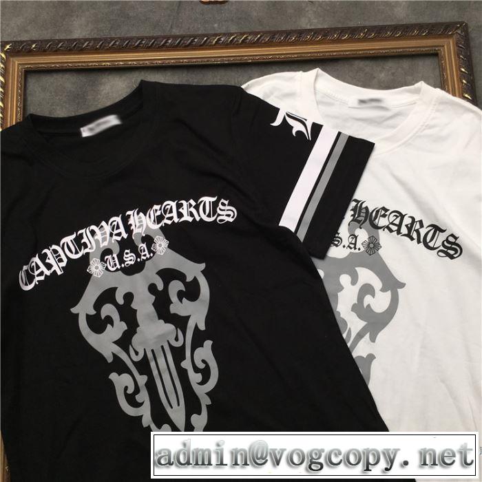 2色可選 男女兼用 クロムハーツ CHROME HEARTS 半袖Tシャツ  《2019年》今、注目のストリート この夏は注目新作