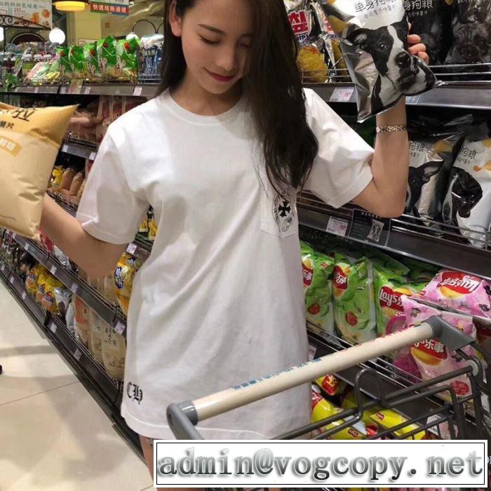 クロムハーツ CHROME HEARTS 半袖Tシャツ 2色可選 男女兼用 定番のスタイル春夏限定 2019年の春夏に着たい