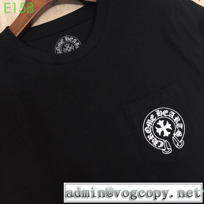 クロムハーツ CHROME HEARTS 半袖Tシャツ 2色可選 男女兼用 定番のスタイル春夏限定 2019年の春夏に着たい