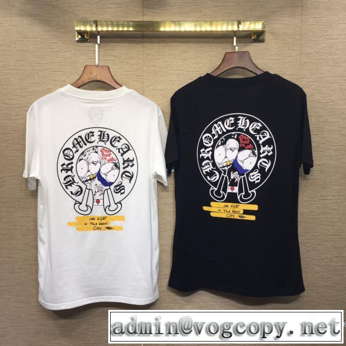 季節感をプラス人気商品 クロムハーツ CHROME HEARTS 半袖Tシャツ 2色可選 男女兼用 2019春夏は人気定番