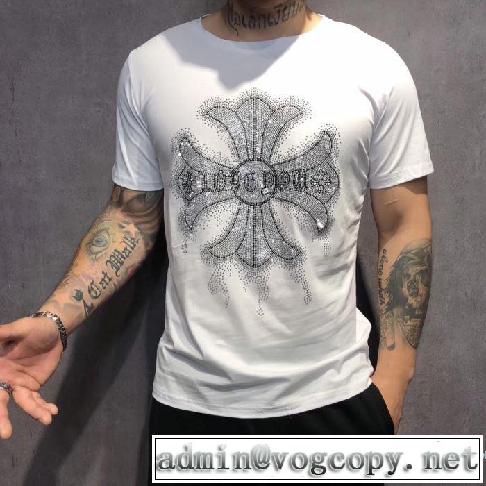 半袖Tシャツ 2色可選 2019年春夏のトレンドアイテム クラシカルな雰囲気 クロムハーツ CHROME HEARTS