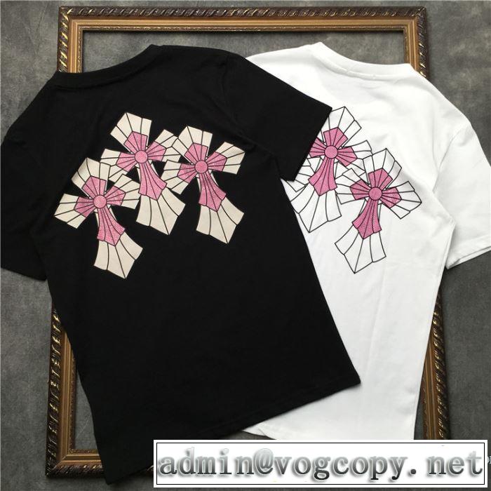 ブランドの話題の新作も！ 2019年最新ファッション クロムハーツ CHROME HEARTS 半袖Tシャツ 2色可選 男女兼用