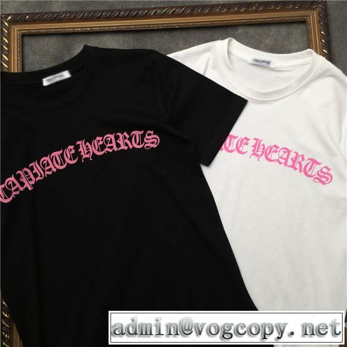 ブランドの話題の新作も！ 2019年最新ファッション クロムハーツ CHROME HEARTS 半袖Tシャツ 2色可選 男女兼用