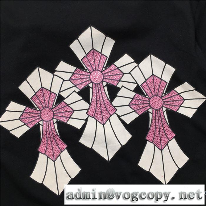 ブランドの話題の新作も！ 2019年最新ファッション クロムハーツ CHROME HEARTS 半袖Tシャツ 2色可選 男女兼用