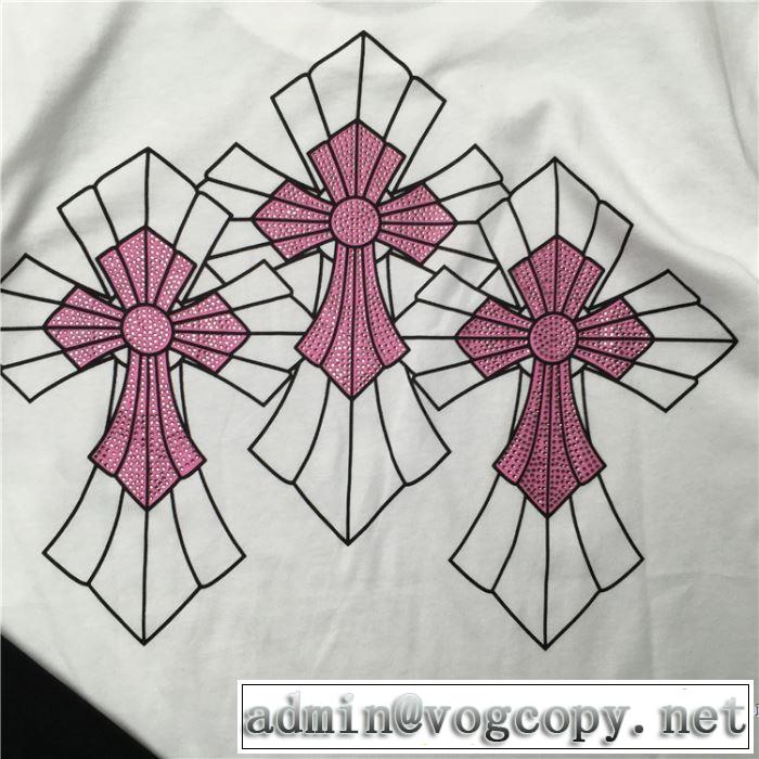 ブランドの話題の新作も！ 2019年最新ファッション クロムハーツ CHROME HEARTS 半袖Tシャツ 2色可選 男女兼用