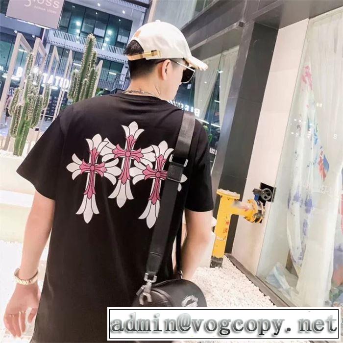 ブランドの話題の新作も！ 2019年最新ファッション クロムハーツ CHROME HEARTS 半袖Tシャツ 2色可選 男女兼用
