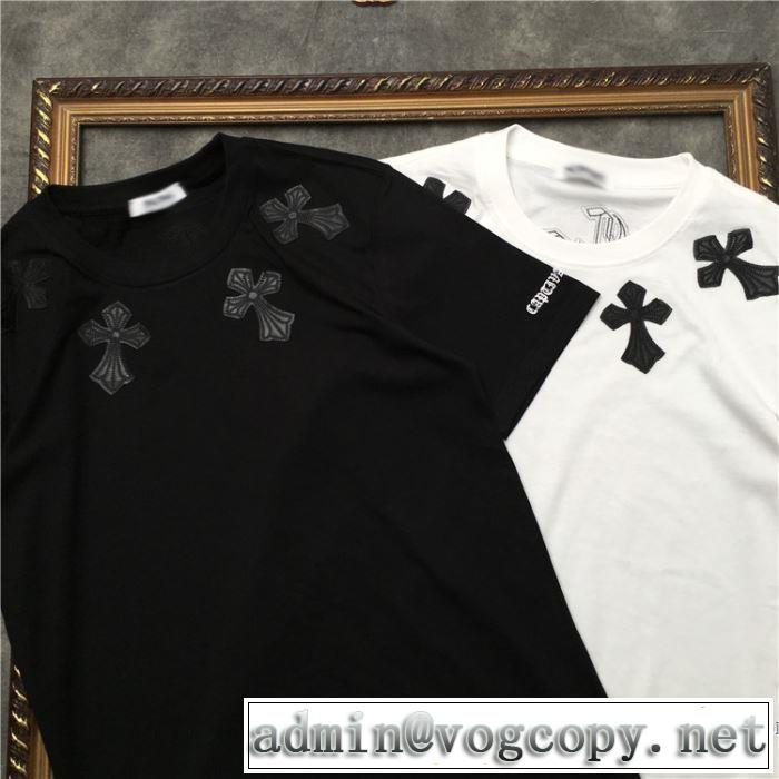 人気ストリートブランド新品 クロムハーツ CHROME HEARTS 半袖Tシャツ 2色可選 男女兼用 2019SSのトレンド商品