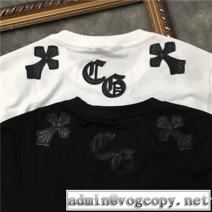 人気ストリートブランド新品 クロムハーツ CHROME HEARTS 半袖Tシャツ 2色可選 男女兼用 2019SSのトレンド商品