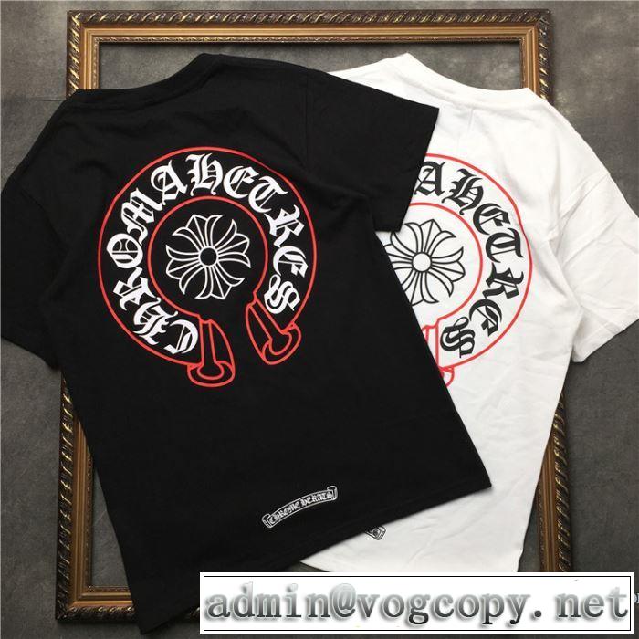 2019年春夏シーズンの人気 毎年トレンドアイテムが出る ロムハーツ CHROME HEARTS 半袖Tシャツ 2色可選 男女兼用