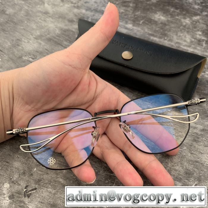 2019春夏の大注目トレンド まずは定番！人気アイテム クロムハーツ CHROME HEARTS 眼鏡 2色可選